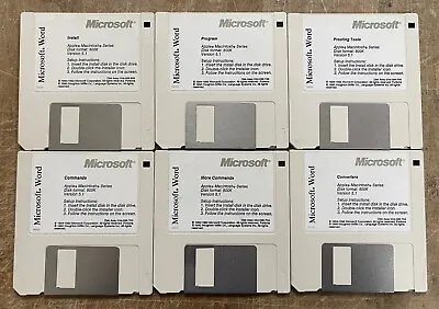 Microsoft Word Version 5.1 For Mac Install Floppies TESTED And READABLE • $45