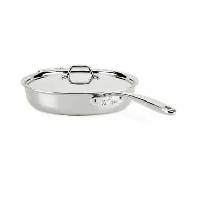 All-clad D3 Stainless  3-ply Bonded Everyday  NONSTICK 4-qt Sauté Pan With Lid • $99.99