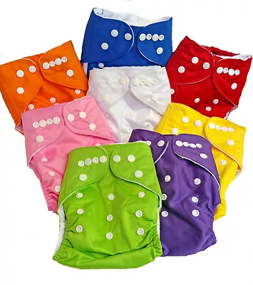 Baby Modern Cloth Nappies Adjustable + MicrofibreBamboo And Hemp Nappy Inserts • $4.99