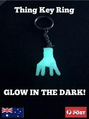 Thing Hand From Wednesday 3D Printed (GLOW IN THE DARK) Key Chain 45mm • $10