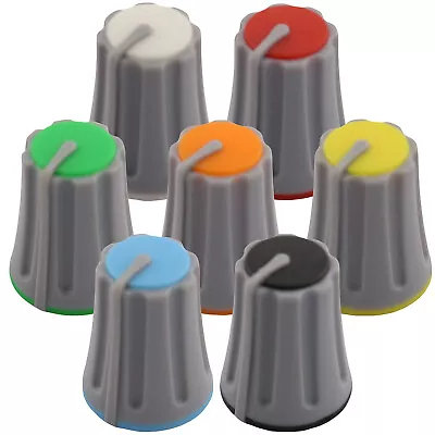 D180 Plastic Grey Body DJ Mixer Control Knobs- 6mm D-Shaft Mixer Volume Knob • £3.92