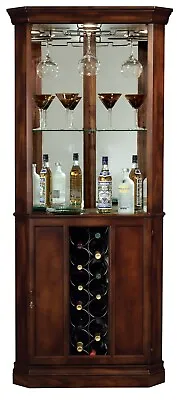 Howard Miller Piedmont Corner Wine & Bar Cabinet 690000 Home Liquor Storage • $1499