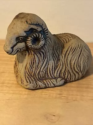 QUANTOCK Designs RAM FIGURINE - Vintage Somerset Pottery • £8