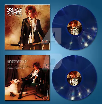 Mylène Farmer Désobéissance & Bonus 12   Heavyweight Blue Vinyl Record • $190