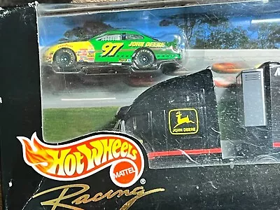 Hot Wheels Matter 1:64 John Deere #97 Roush Racing Team Transporter • $14.99