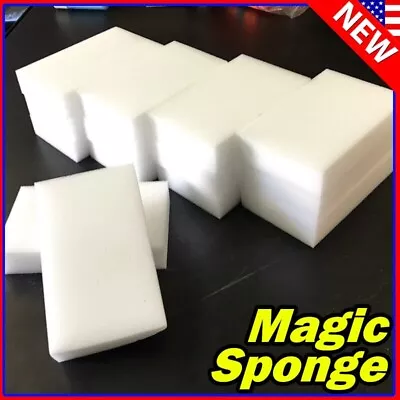 Bulk 50pcs Magic Sponge Eraser Melamine Cleaning Foam Thick Home Washing Tool • $6.88