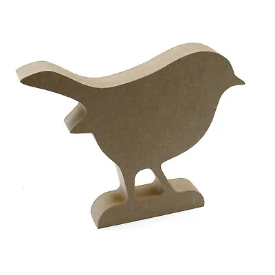 Freestanding Bird Shape - Christmas Robin 18mm MDF Wooden Craft Blank Decoration • £3.35