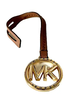 Michael Kors Saffiano Leather/metal Handbag Charm  Luggage/gold  Nwot • $14.99