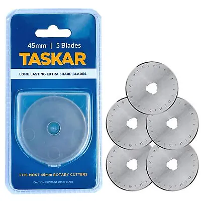 45mm Rotary Cutter Blades 1 5 10 For Olfa/Fiskars By Taskar • £11.89
