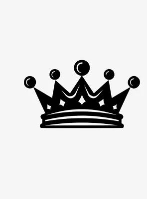 Crown Vinyl Sticker Decal King Queen - Choose Size & Color • $2.15