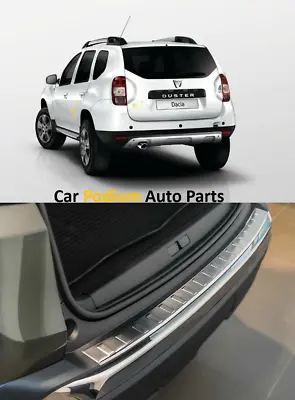 DACIA DUSTER 2010-2017 Chrome Rear Bumper Protector Scratch Guard S.Steel • $39.51