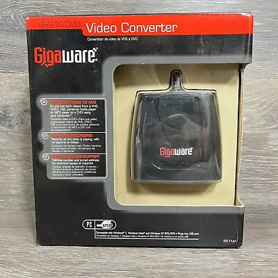 Gigaware VHS-TO-DVD Video Converter 25-1141 • $17