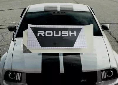 Roush Front Windshield Banner Decal Fit Mustang Vinyl Decal Sticker Logo Matte • $15