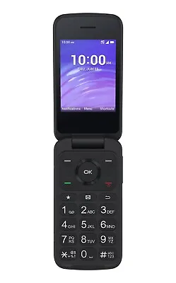 TCL GO FLIP 4058W 4G LTE T-Mobile Unlocked Large Button Keypad  Flip Phone Blue • $44.99
