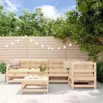 Gecheer 6 Piece Wooden Garden Sofas Set Pallet Furnitures Set Patio Corner A0M2 • £360.51