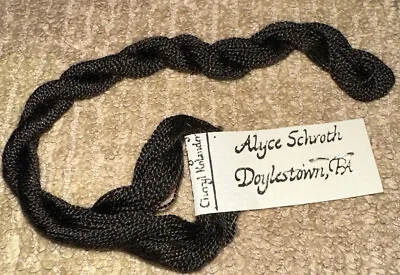 Vintage Alyce Schroth Hand Dyed Spun Silk 20yds Black Embroidery Floss • $9.97