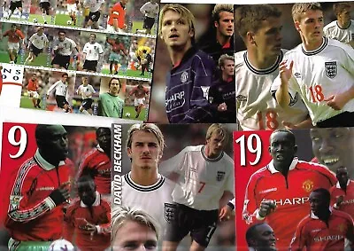 7 Manchester United Related Postcards Approx 1999 Beckham Yorke Cole Owen • £2.50