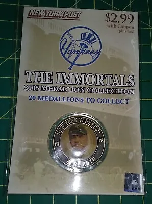 Babe Ruth Medallion 2005 Ny Yankees #3 New York Post Sealed Never Opened • $4.95