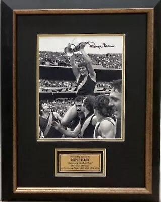 ROYCE HART Signed Photo 8x10 Richmond  VFL Premiership Captain Framed COA • $249