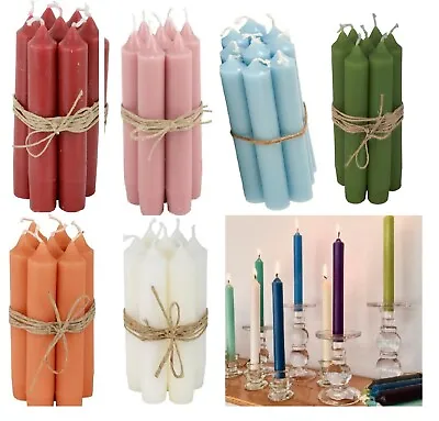 Colourful Scented Dinner Candles For Cheap Price Many Colours Pack Of 4 Original • £3.89