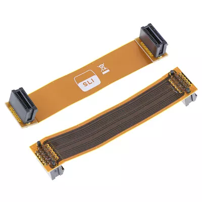 Flexible 80mm SLI Bridge XI-E Cable Video Card Connector UPJ JfJCAUB -ca • $2.99