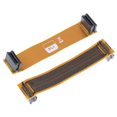 Flexible 80mm SLI Bridge XI-E Cable Video Card Connector UPJ JfJCAUB H4J^ FC.ou • $4.32