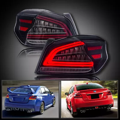 VLAND Pair LED Tail Lights For 2015-2021 Subaru WRX & STI Clear Lens Sequential • $299.99