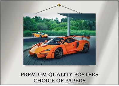 McLaren Senna LM Super Car Large Poster Art Print Gift A0 A1 A2 A3 A4 Maxi • $6.41