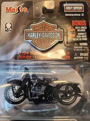 HARLEY-DAVIDSON 1936 EL KNUCKLEHEAD Maisto 1:24 Die-Cast Metal Series 2 (CK T-1) • $9.99