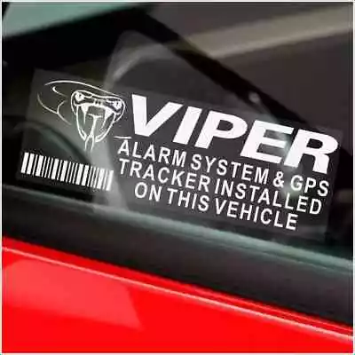 4 X CAR ALARM VIPER STICKER Warning GPS System Anti-Theft Decal Adhesive Auto • $3.49