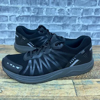 SAS Pursuit Athletic Sneakers Shoes Black Grey Vibram Soles Mens Size 12.5 • $38.24