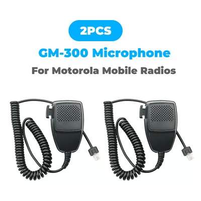 $26.99 • Buy 2PC 8 Pin HMN3596A Car Mobile Radio Speaker Mic For Motorola GM950 GM300 PRO5100
