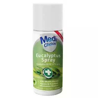 Medichoice Eucalyptus Spray 200g Cleans Freshens Eliminates Odours • $8.94