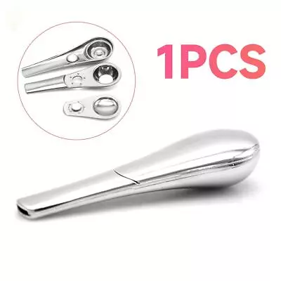 Portable Magnetic Metal Spoon Smoking Pipe Silver With Gift Box- FAST SHIP • $7.69