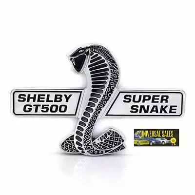 Mustang Shelby Gt500 Svt Super Snake Cobra Gt Emblem Badge Fender Driver New  • $19