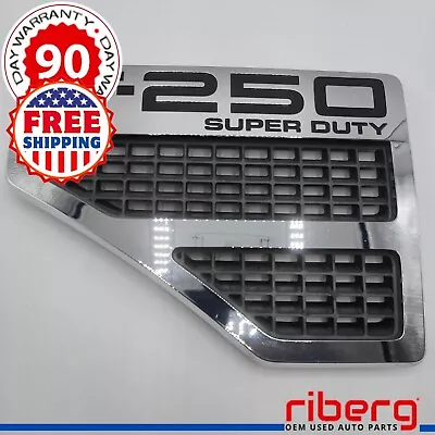 08-10 Ford F-250 Xlt Super Duty Fender Grill Emblem Left Driver Side Factory Lh • $55.30