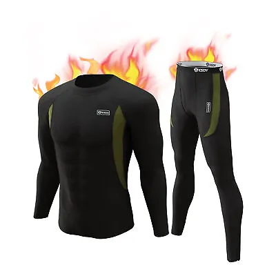 Men's Thermal Underwear Set Winter Warm Long Johns Shirts Tops & Bottom Suit • $19.99