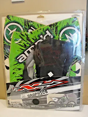N-Style Retro Amp'd Mobile Team Kit Graphics And Grip Seat Cover # N40-3249 • $189.95