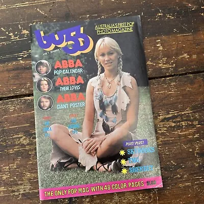 BUZZ Magazine Australian Pop Music Vol 1 Number 1 - Mostly ABBA - 1977 RARE!! • $175