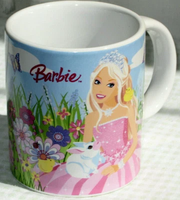 £13.75 • Buy Barbie Doll Easter Cup Princess Girls Mug Bunny Print '08 Mattel / Kinnerton