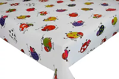 Pvc Table Cloth Named Cows Purple Yellow Red Green White Orange Pink Wipeable • £13.99