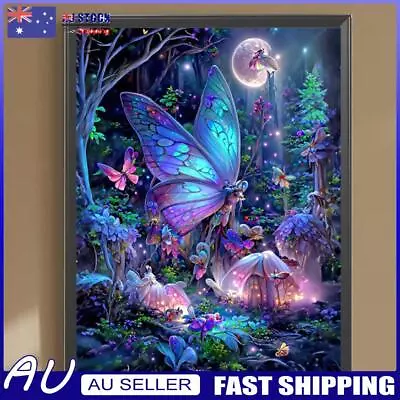 5D DIY Full Round Drill Diamond Painting Butterfly Home Decoration Art Craft • $11.30