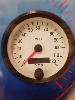 VDO 437201 120MPH Cockpit White Speedometer 3 1/8  • $180