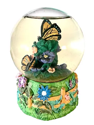 Snow Globe Monarch Cadona 1998 Musical Butterfly Music: “Wind Beneath My Wings” • $24.69