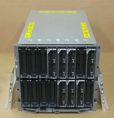 Dell PowerEdge M1000E Chassis + 7 X M610 Blade Servers 10 X 6-Core 1008GB Ram • $5475.19