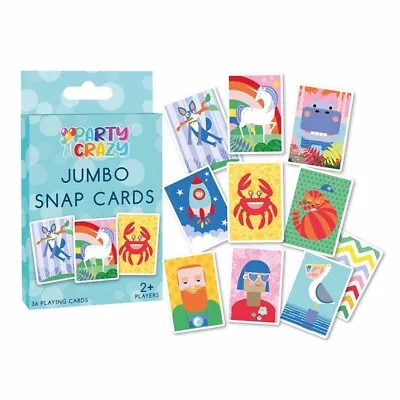 Jumbo Snap Cards Kids Children Playing Card Game Pack Of 36 Cards 85 X 123mm • £2.99
