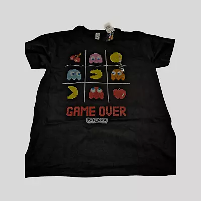 Pacman Arcade Retro Mens Tee T Shirt Black NWT • $14.95
