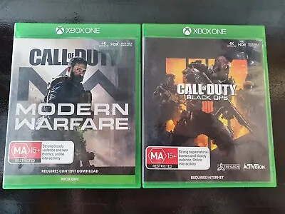 Call Of Duty Modern Warfare And Call Of Duty Black Ops 3 On Xbox One • $19.95