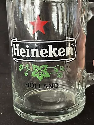 Heineken Large 1L Glass Solid Beer Stein/mug-Holland • $22