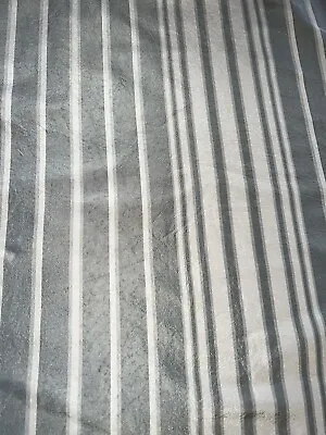 Fabulous Restoration Hardware Silk Drapes~green Stripes~92”long • $145